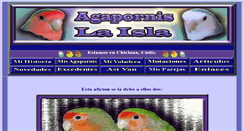 Desktop Screenshot of agapornis-laisla.com