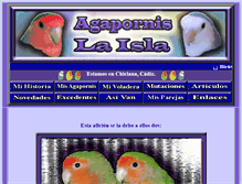 Tablet Screenshot of agapornis-laisla.com